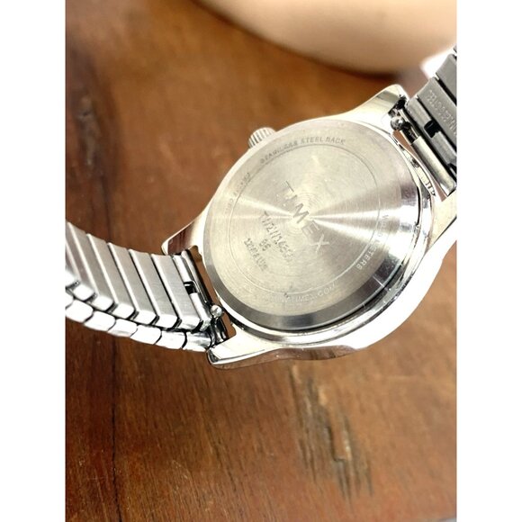 Timex Women's Watch TW2W14300 Indiglo Quartz Mother of Pearl Dial Expansion Band - Picture 6 of 14